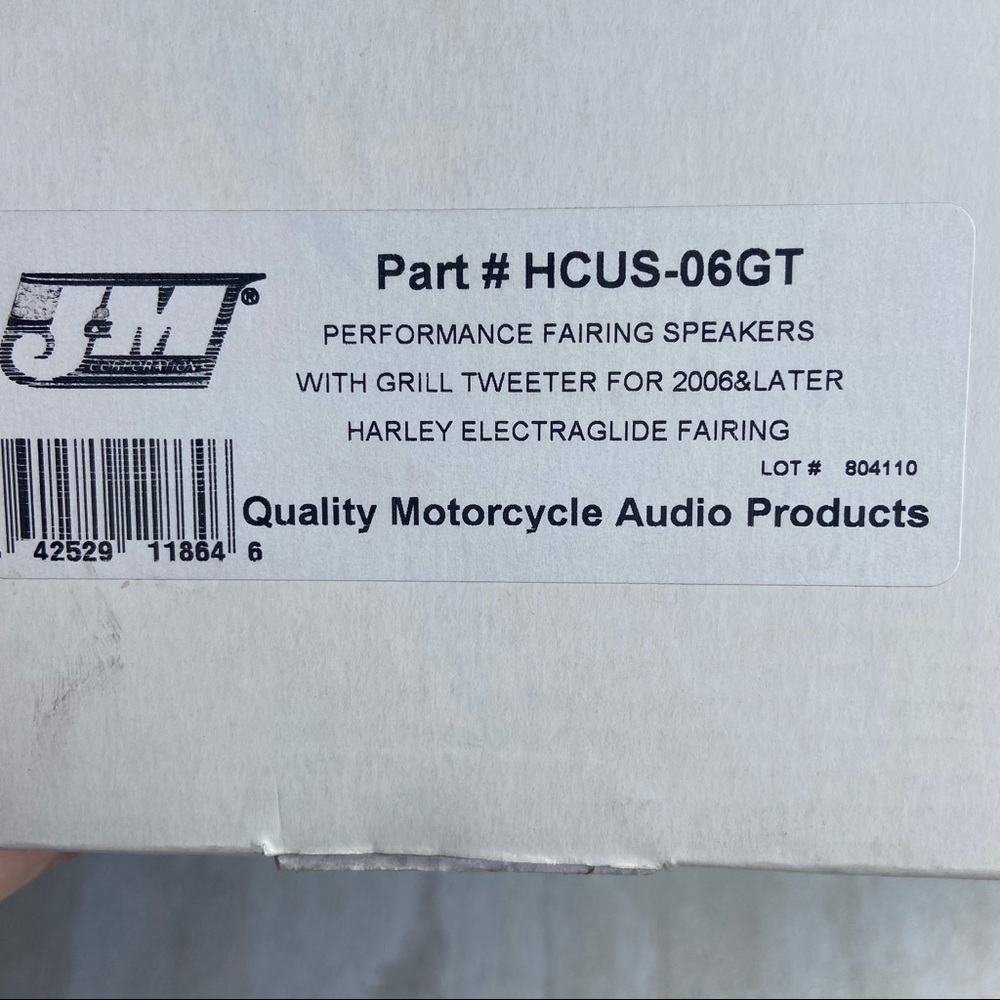 ** J&M performance fairing speakers for 2006 Harley Davidson and later new - Picture 7 of 8